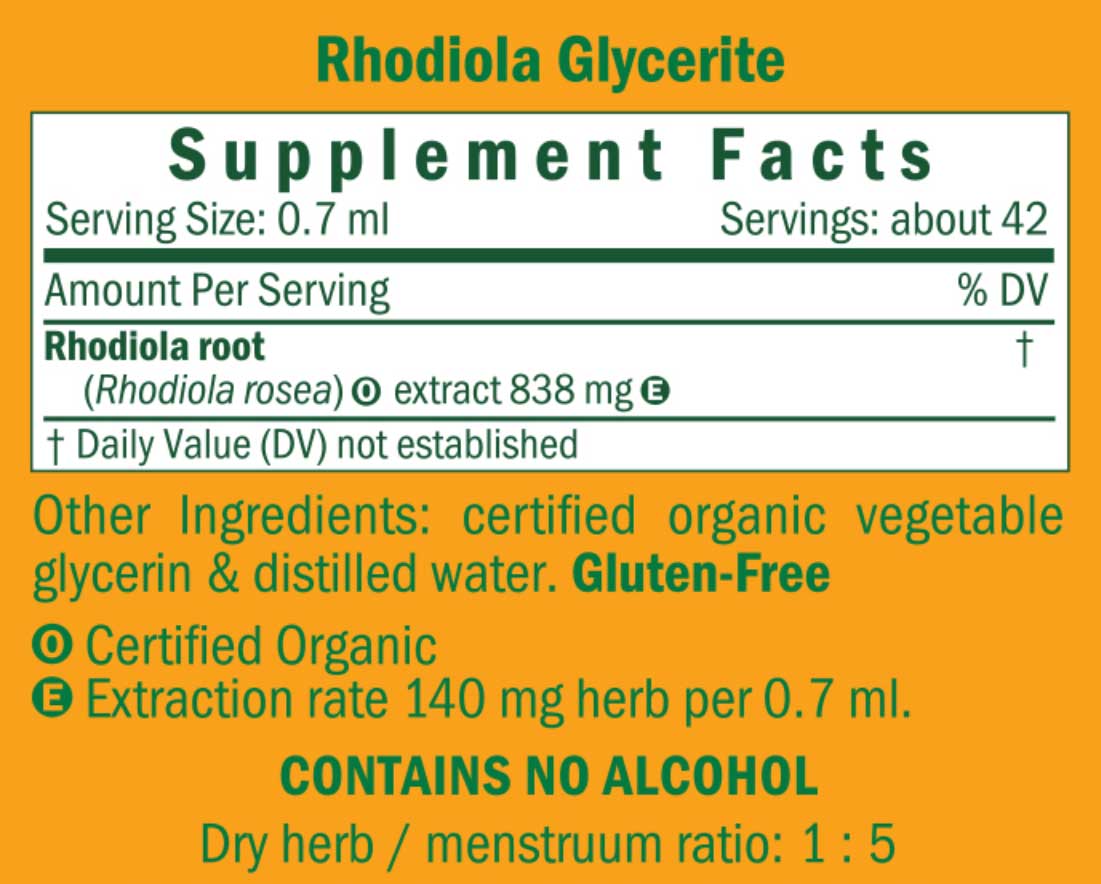 Herb Pharm Rhodiola Glycerite Alcohol-Free