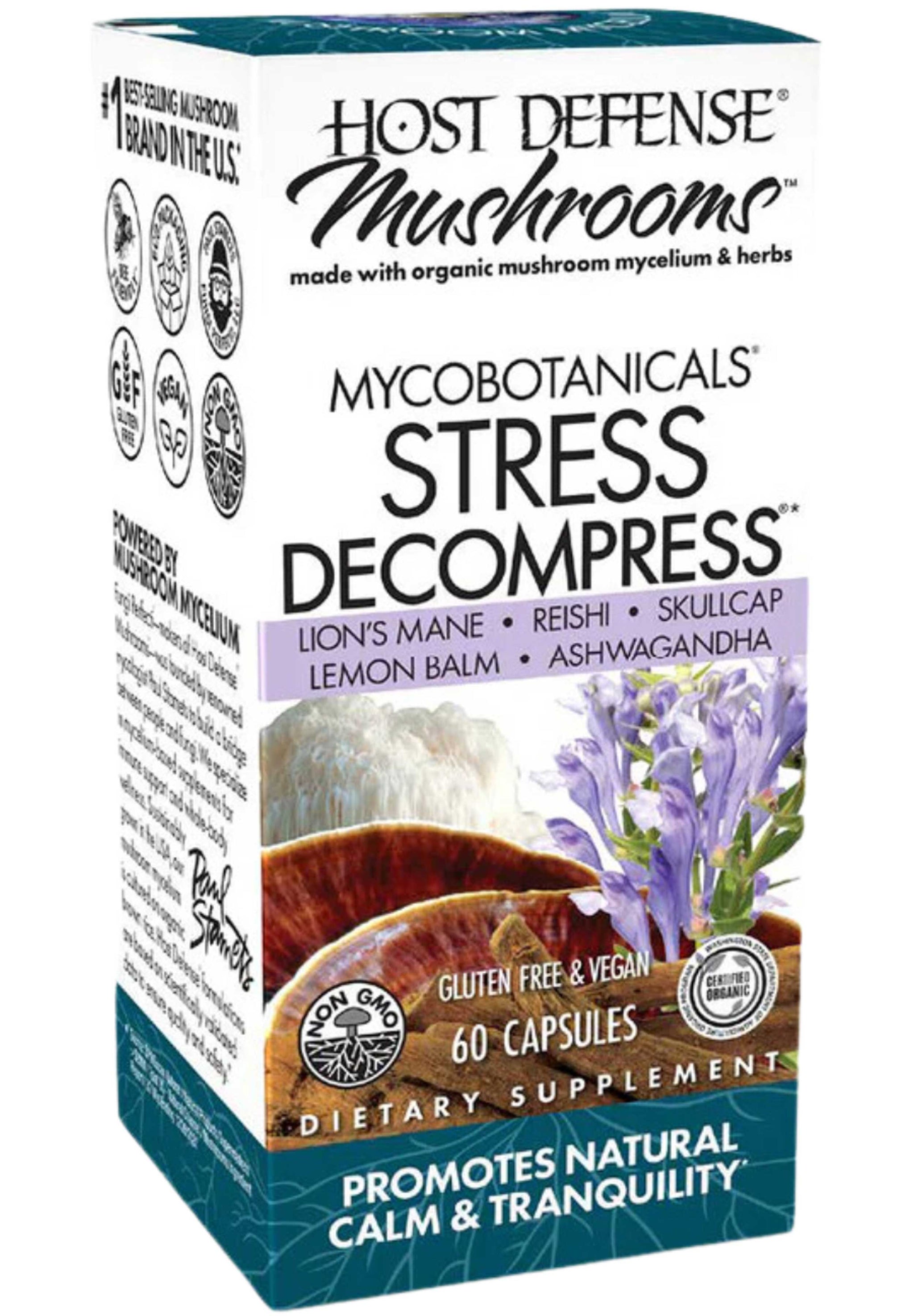 Host Defense MycoBotanicals Stress Decompress Capsules