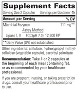 Integrative Therapeutics Lipase Concentrate-HP