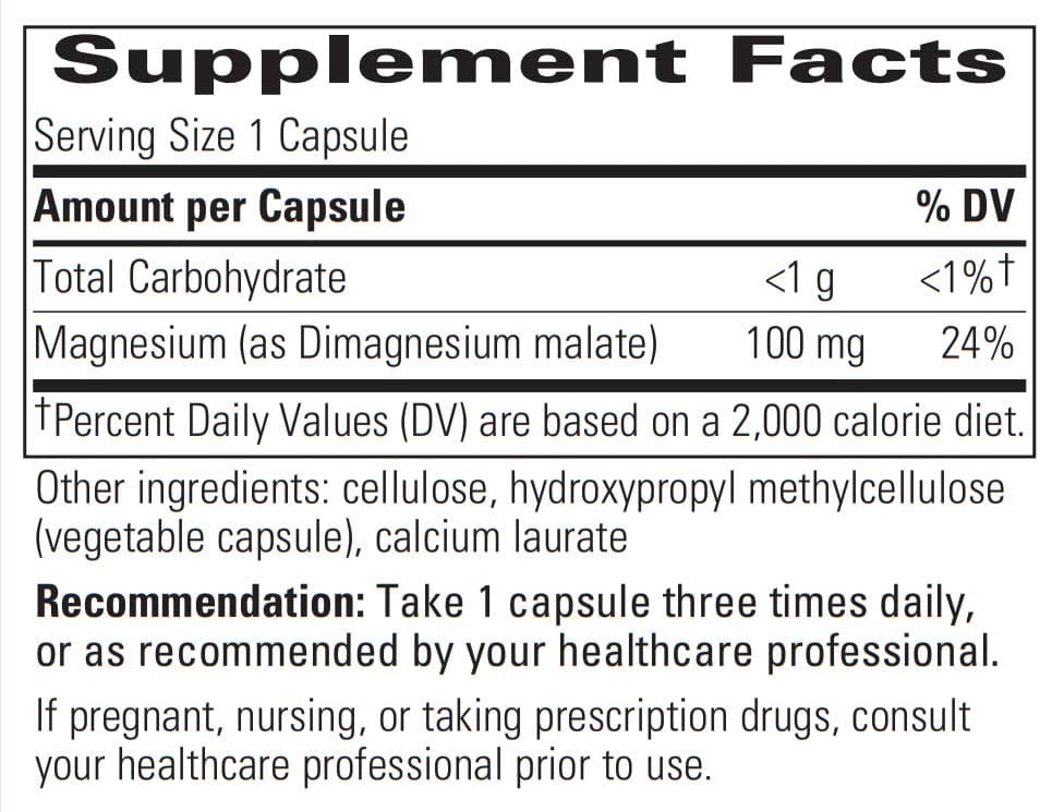 Integrative Therapeutics Magnesium Malate 100 mg