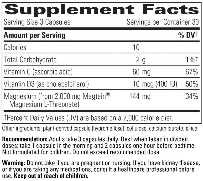 Integrative Therapeutics Magtein L-Threonate Plus