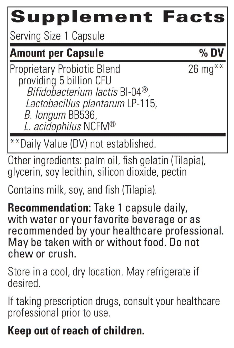 Integrative Therapeutics Probiotic Pearls Advantage