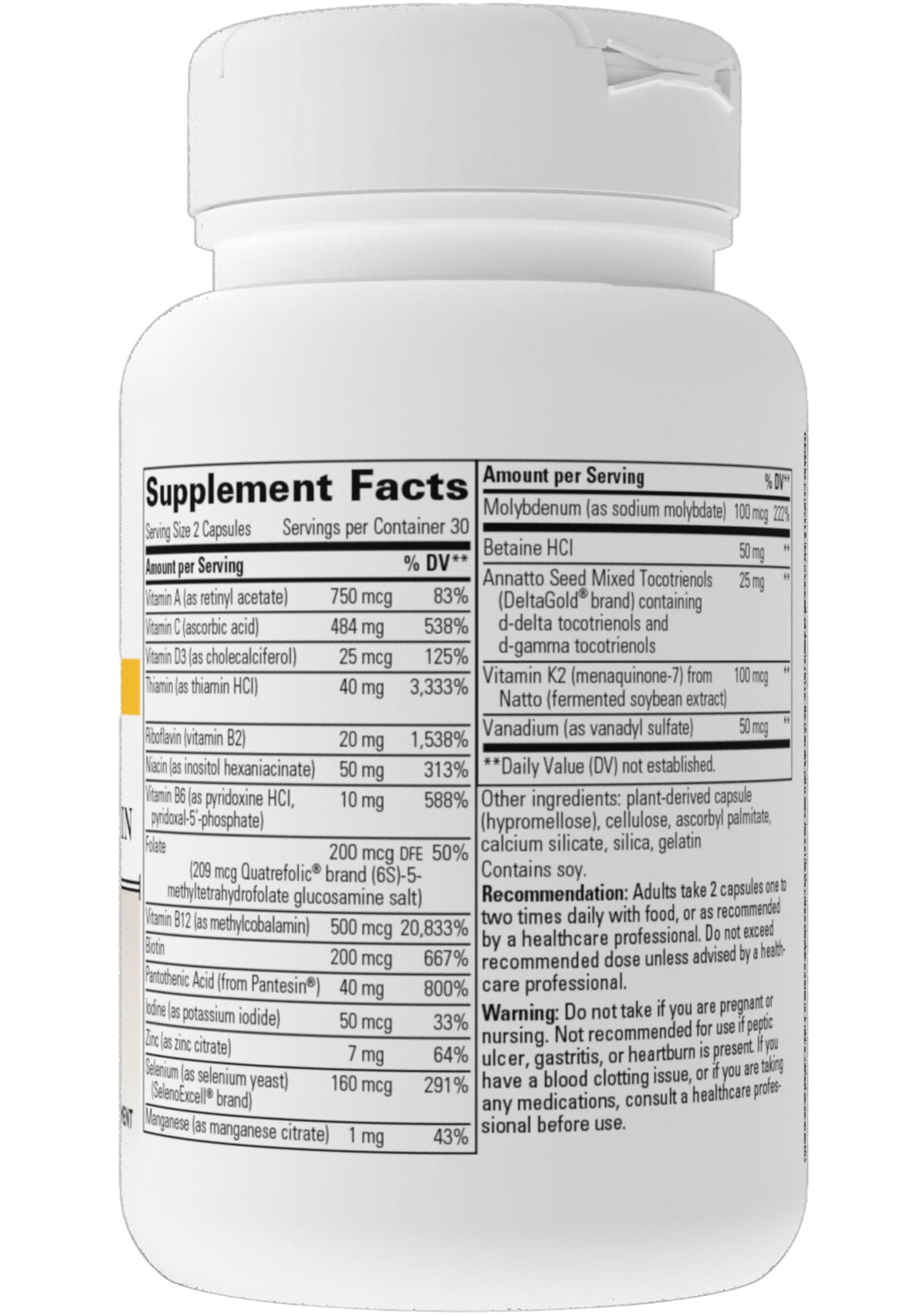 Integrative Therapeutics Prothrivers Wellness Multivitamin
