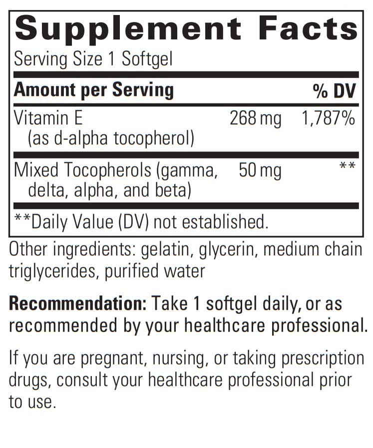Integrative Therapeutics Vitamin E
