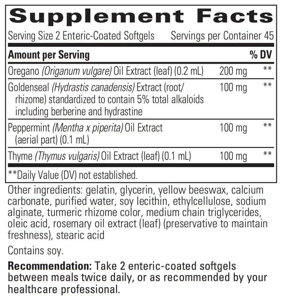 Integrative Therapeutics Y Formula (Formerly Yeast Formula)