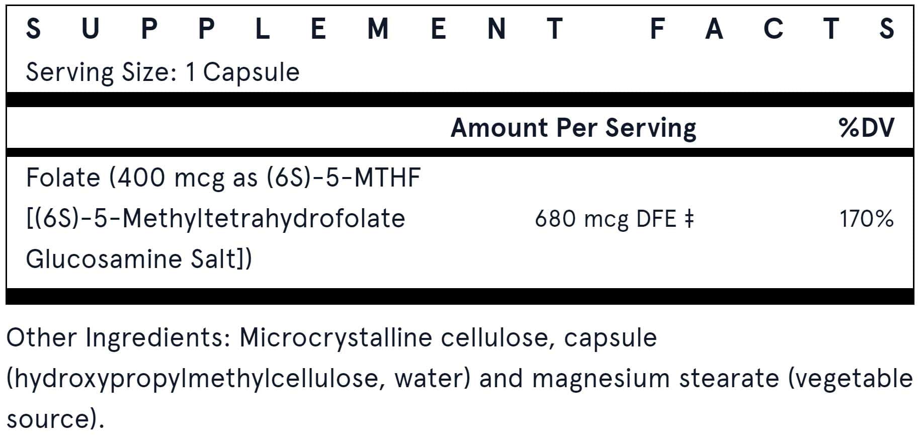 Jarrow Formulas Methyl Folate 400 mcg