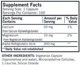 Kirkman Alpha-Ketoglutaric Acid 300 mg
