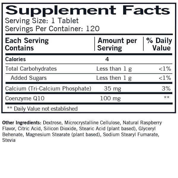 Kirkman Chewable CoQ10 100 mg (with Stevia)