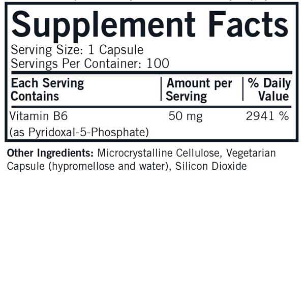 Kirkman P-5-P (Pyridoxal-5-Phosphate) 50 mg