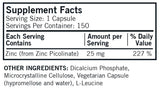 Kirkman Zinc Picolinate 25 mg