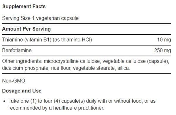 Life Extension Mega Benfotiamine