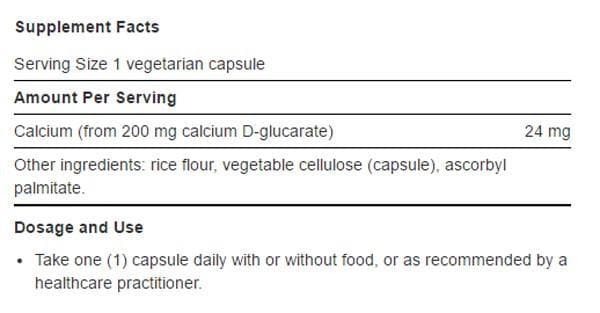 Life Extension Calcium D-Glucarate