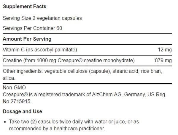 Life Extension Creatine Capsules