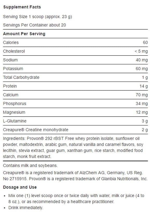 Life Extension Wellness Code Advanced Whey Protein Isolate (Formerly Creatine Whey Glutamine Powder)