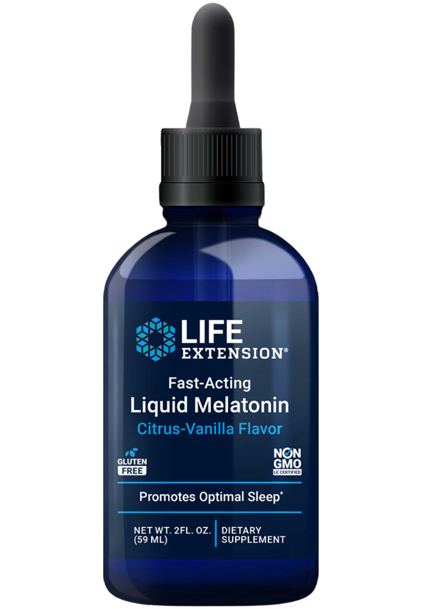 Life Extension Fast-Acting Liquid Melatonin (Citrus-Vanilla Flavor)