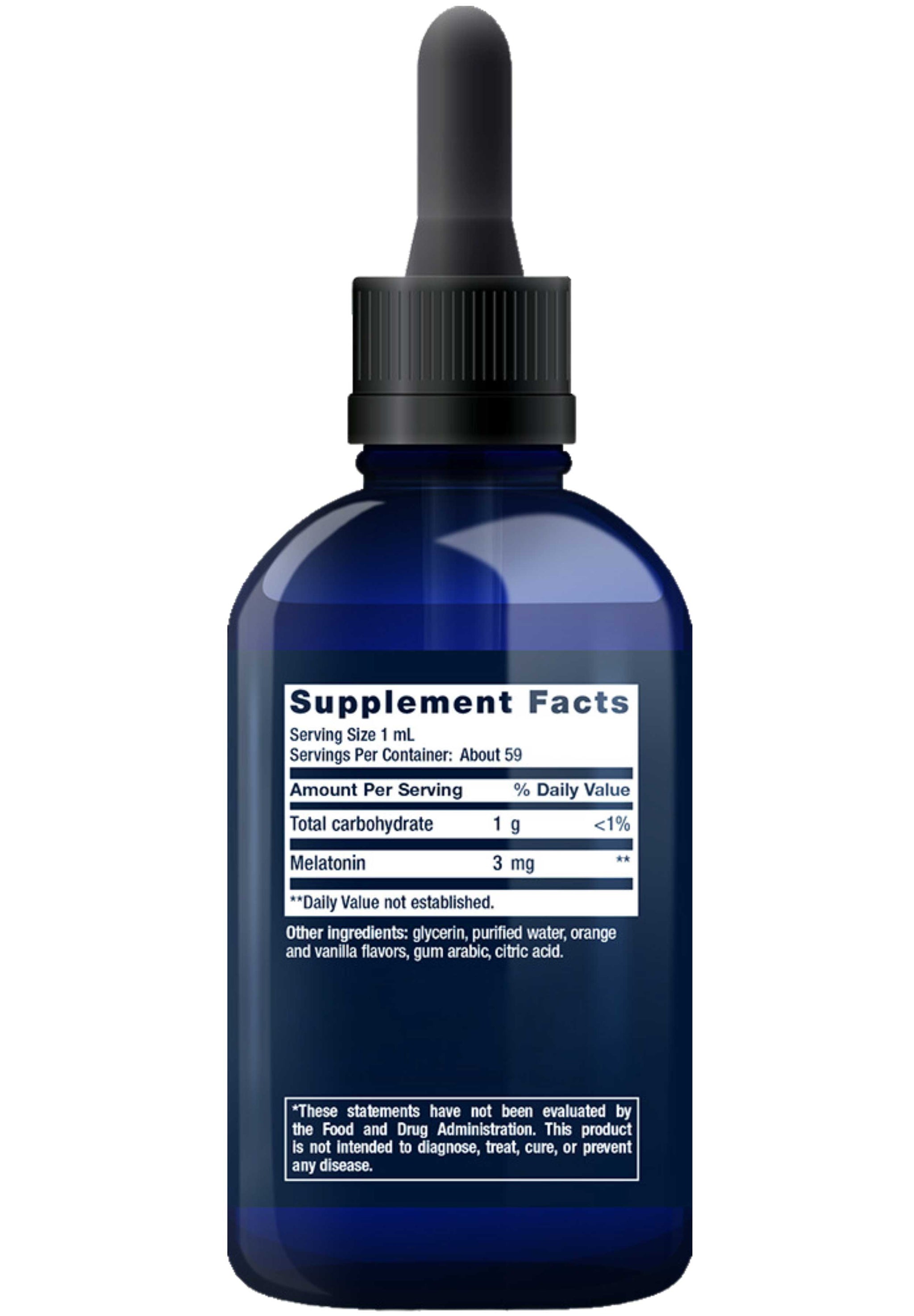 Life Extension Fast-Acting Liquid Melatonin (Citrus-Vanilla Flavor)
