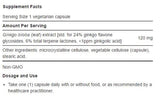 Life Extension Ginkgo Biloba Certified Extract