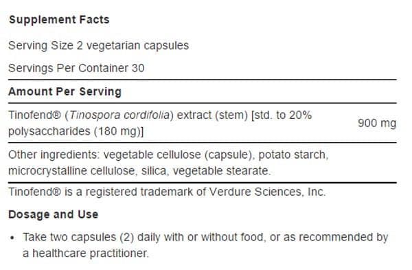 Life Extension Immune Modulator with Tinofend