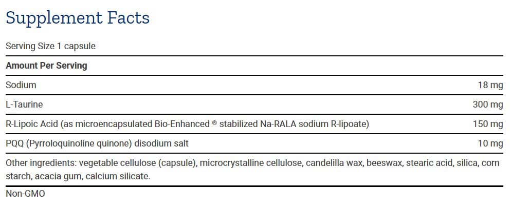 Life Extension Mitochondrial Basics with PQQ