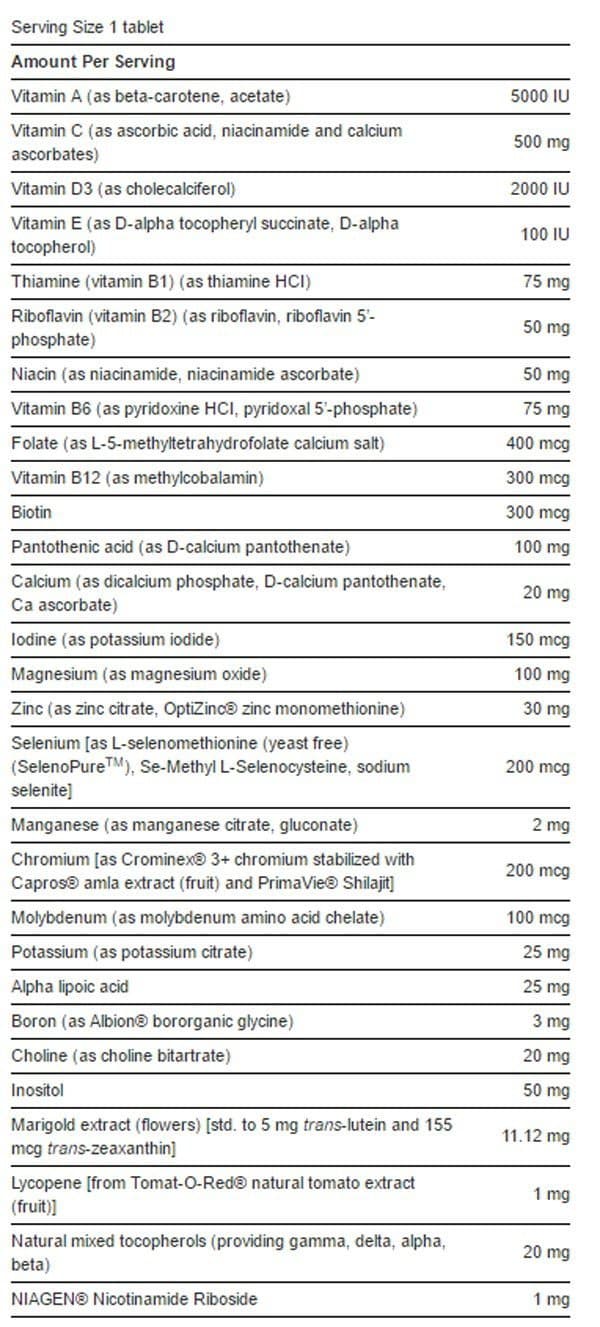 Life Extension One-Per-Day Tablets