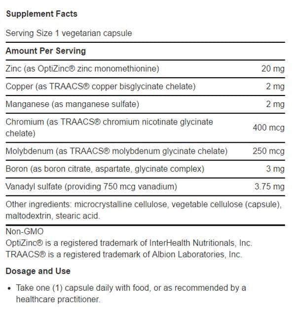 Life Extension Only Trace Minerals