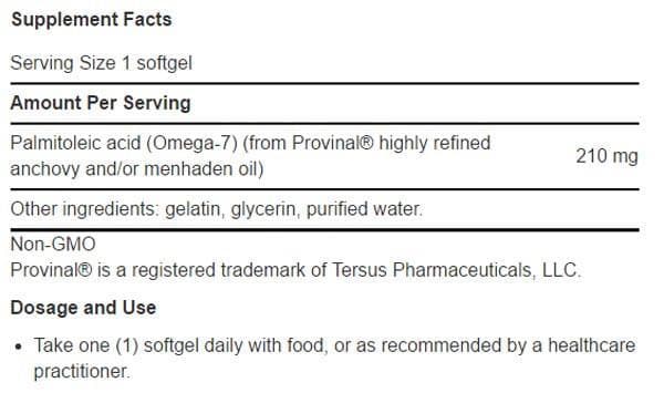 Life Extension Provinal Purified Omega-7