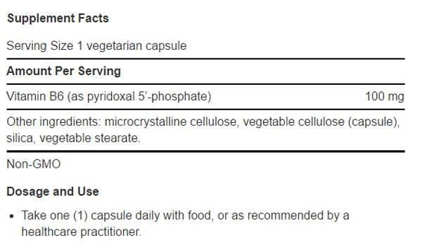 Life Extension Pyridoxal 5'-Phosphate