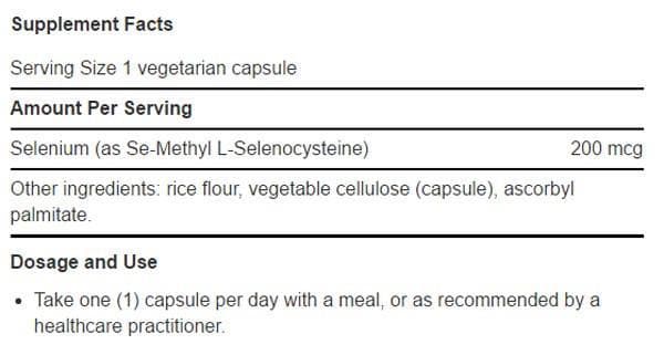 Life Extension Se-Methyl L-Selenocysteine