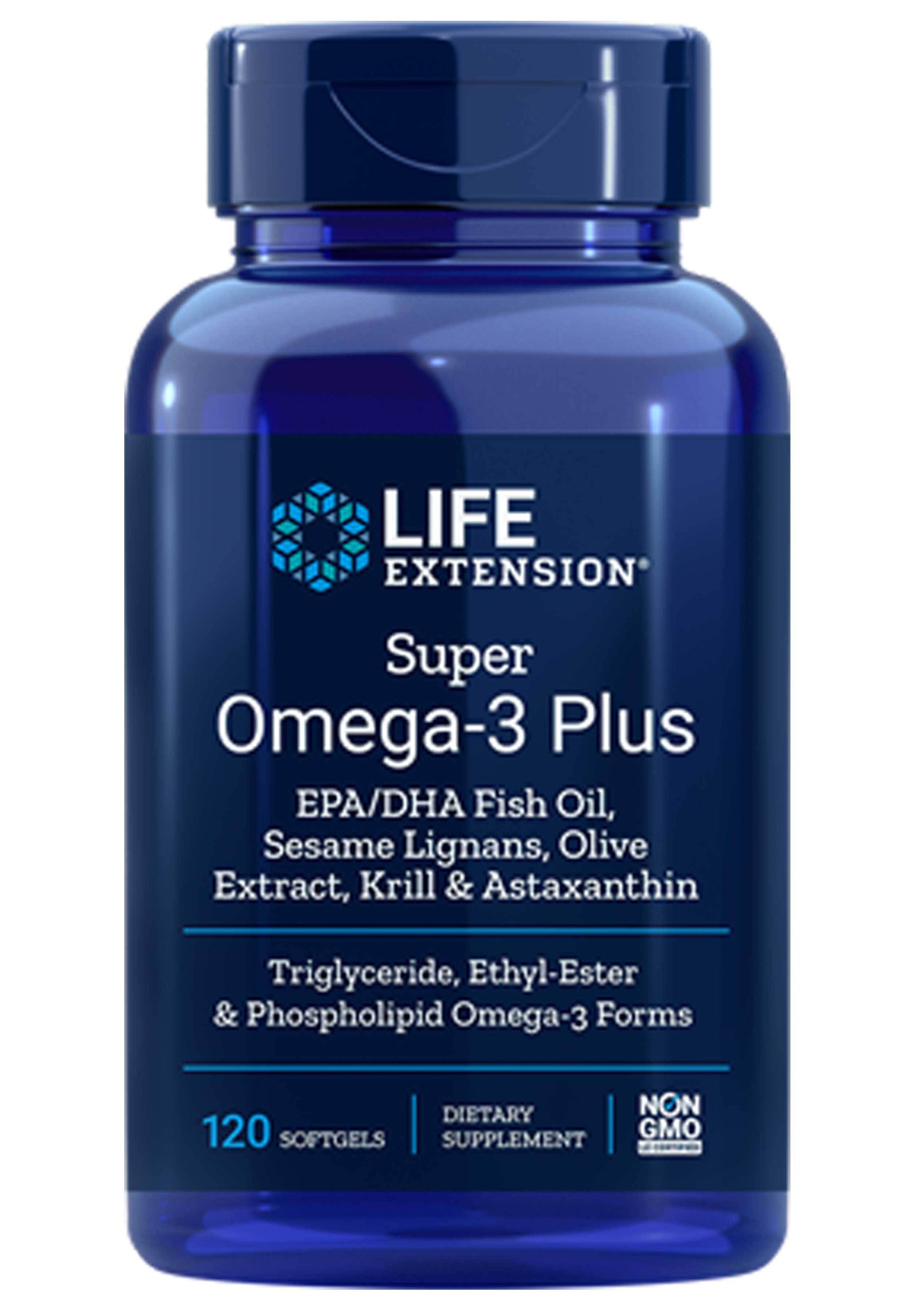 Life Extension Super Omega-3 Plus EPA/DHA with Sesame Lignans, Olive Extract, Krill & Astaxanthin