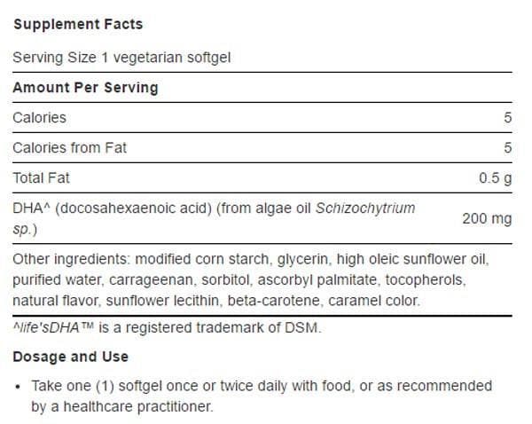 Life Extension Vegetarian DHA