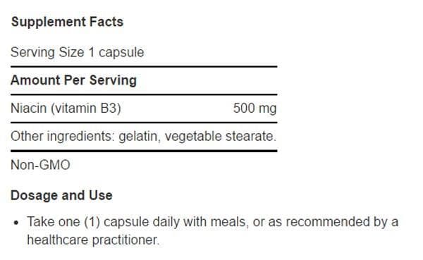 Life Extension Vitamin B3 Niacin