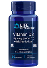 Life Extension Vitamin D3 (5000 IU) with Sea-Iodine