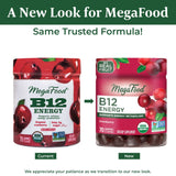 MegaFood B12 Energy Gummies - Cranberry