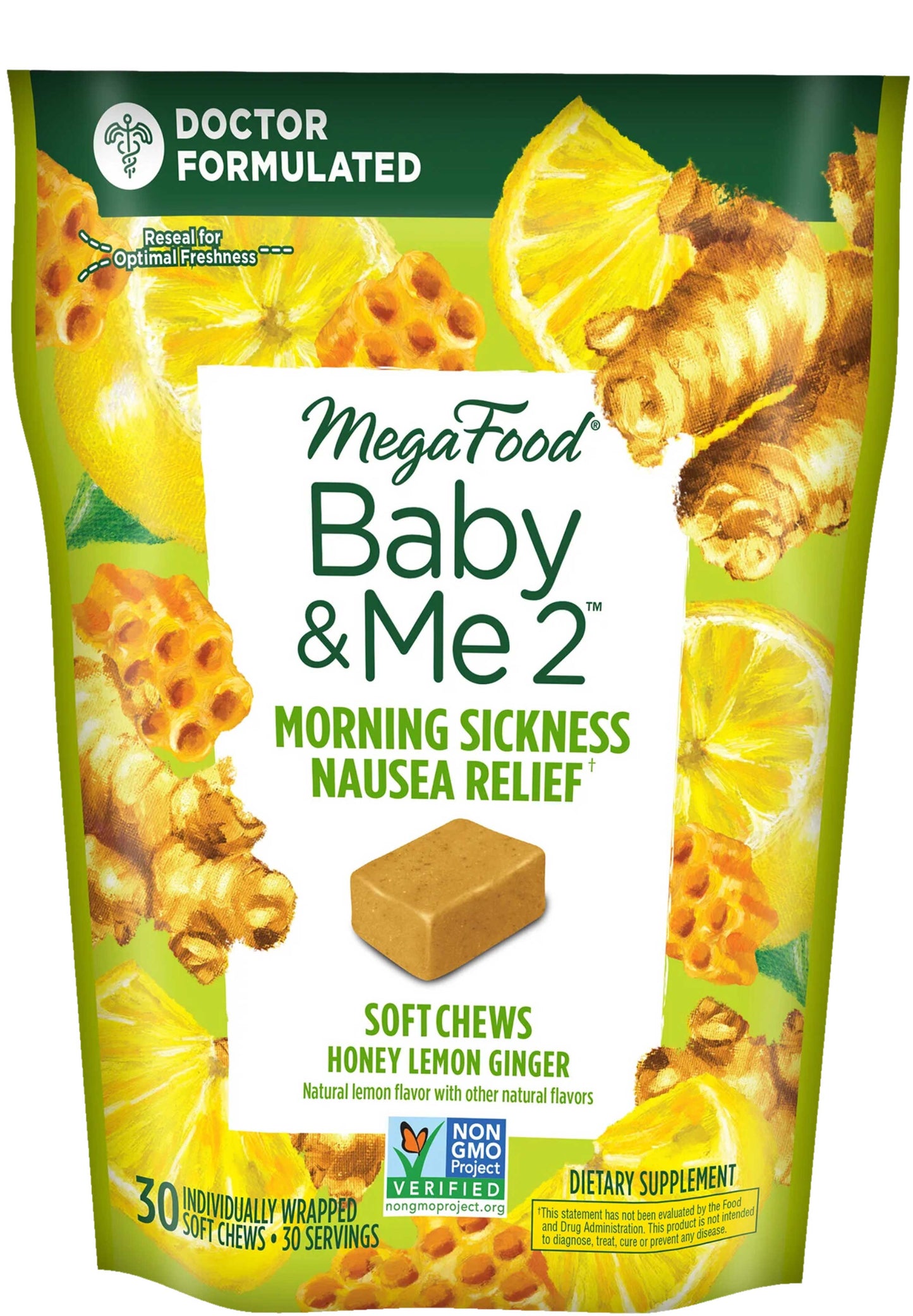 MegaFood Baby & Me 2 Morning Sickness Nausea Relief Soft Chews