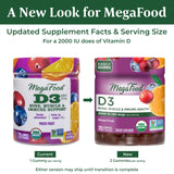 MegaFood D3 2000 IU (Formerly 1000 IU) Wellness Mixed Fruit Gummies