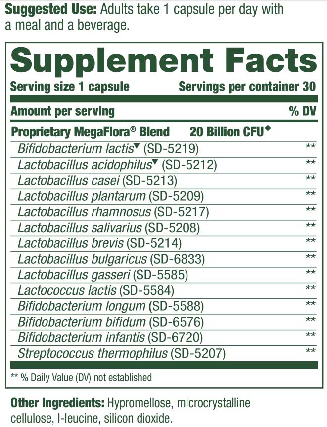 MegaFood MegaFlora Probiotic Original