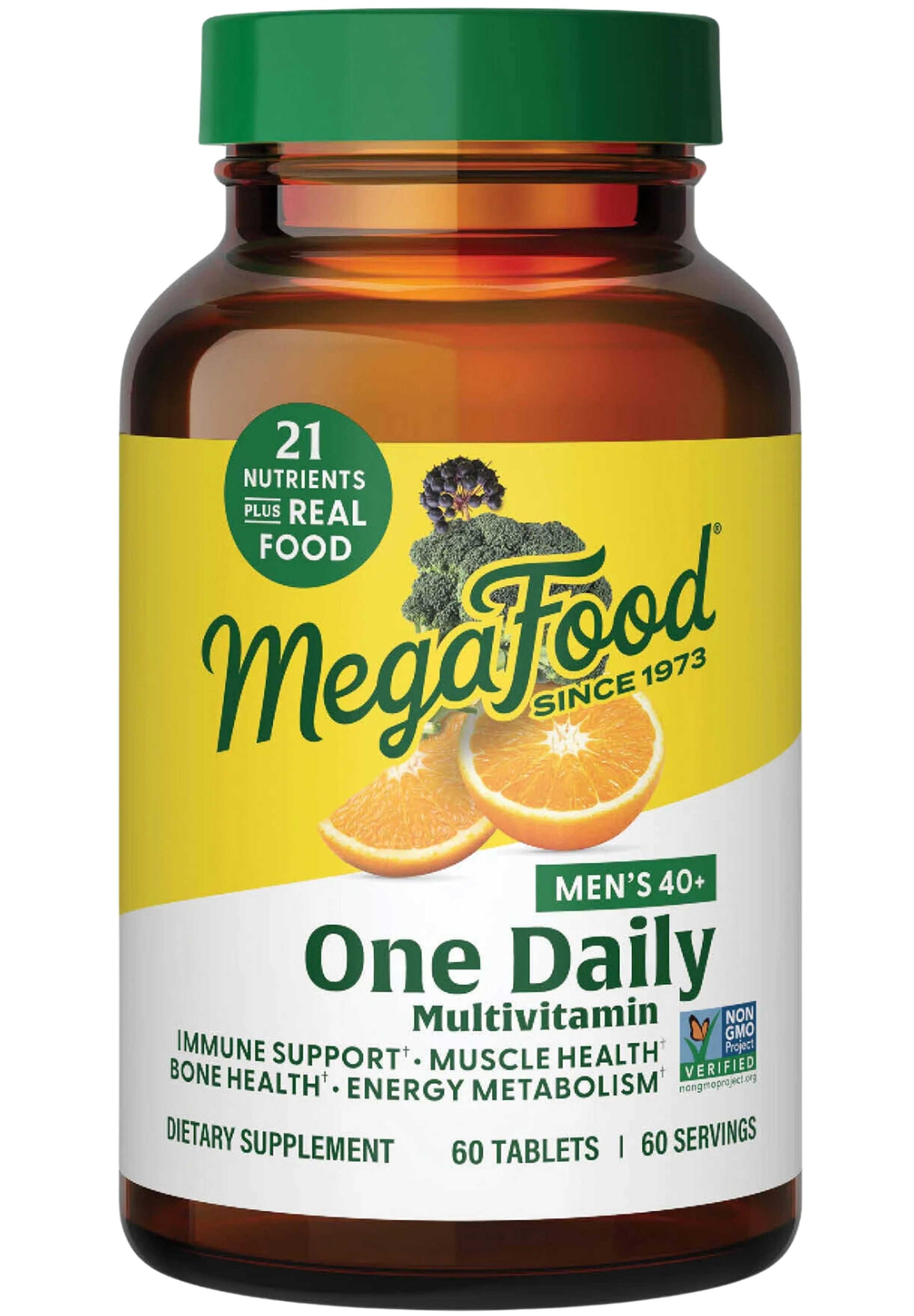 MegaFood Men's 40+ One Daily Multivitamin (Formerly Men Over 40 One Daily)