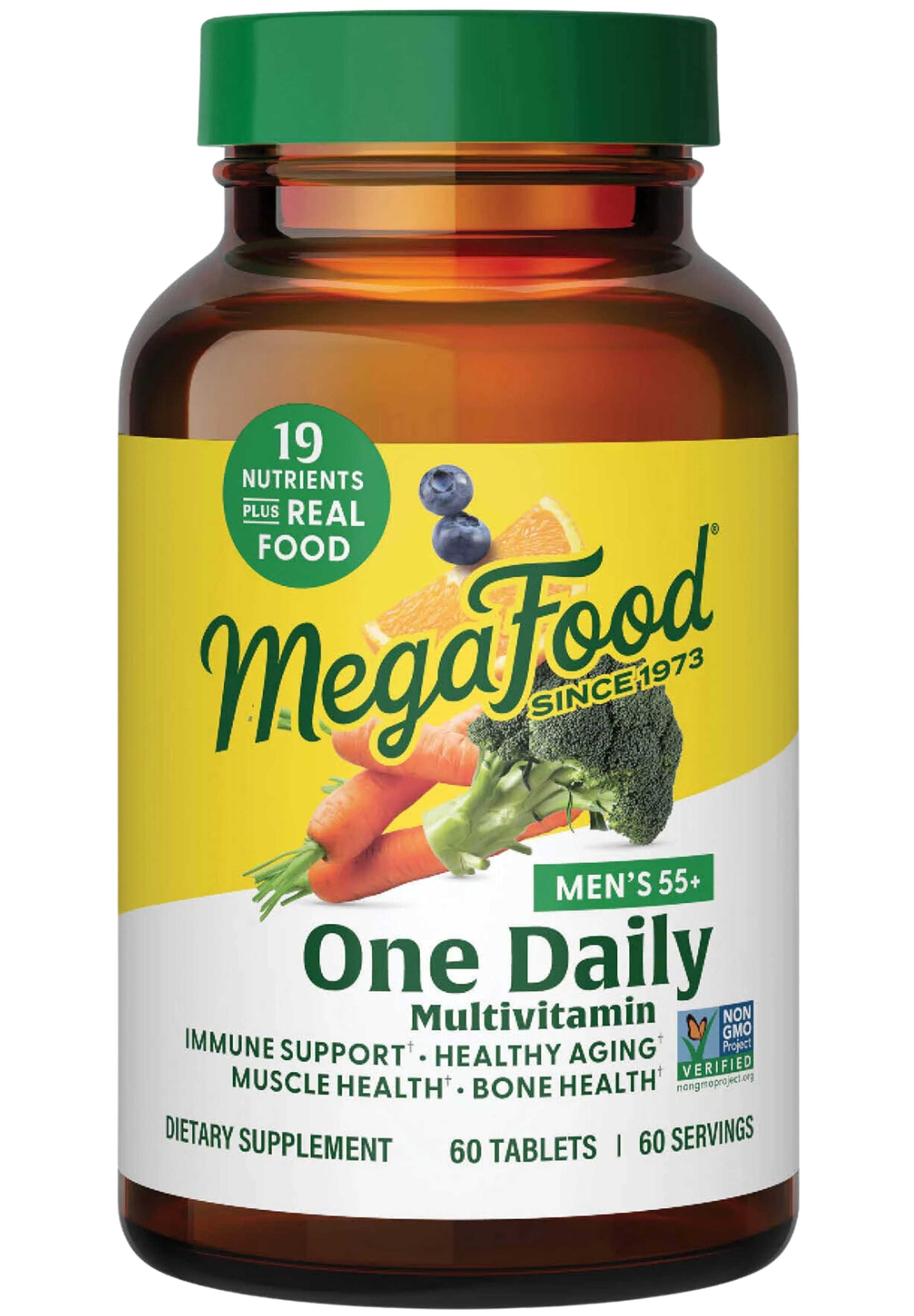 MegaFood Men's 55+ One Daily Multivitamin (Formerly Men Over 55 One Daily)