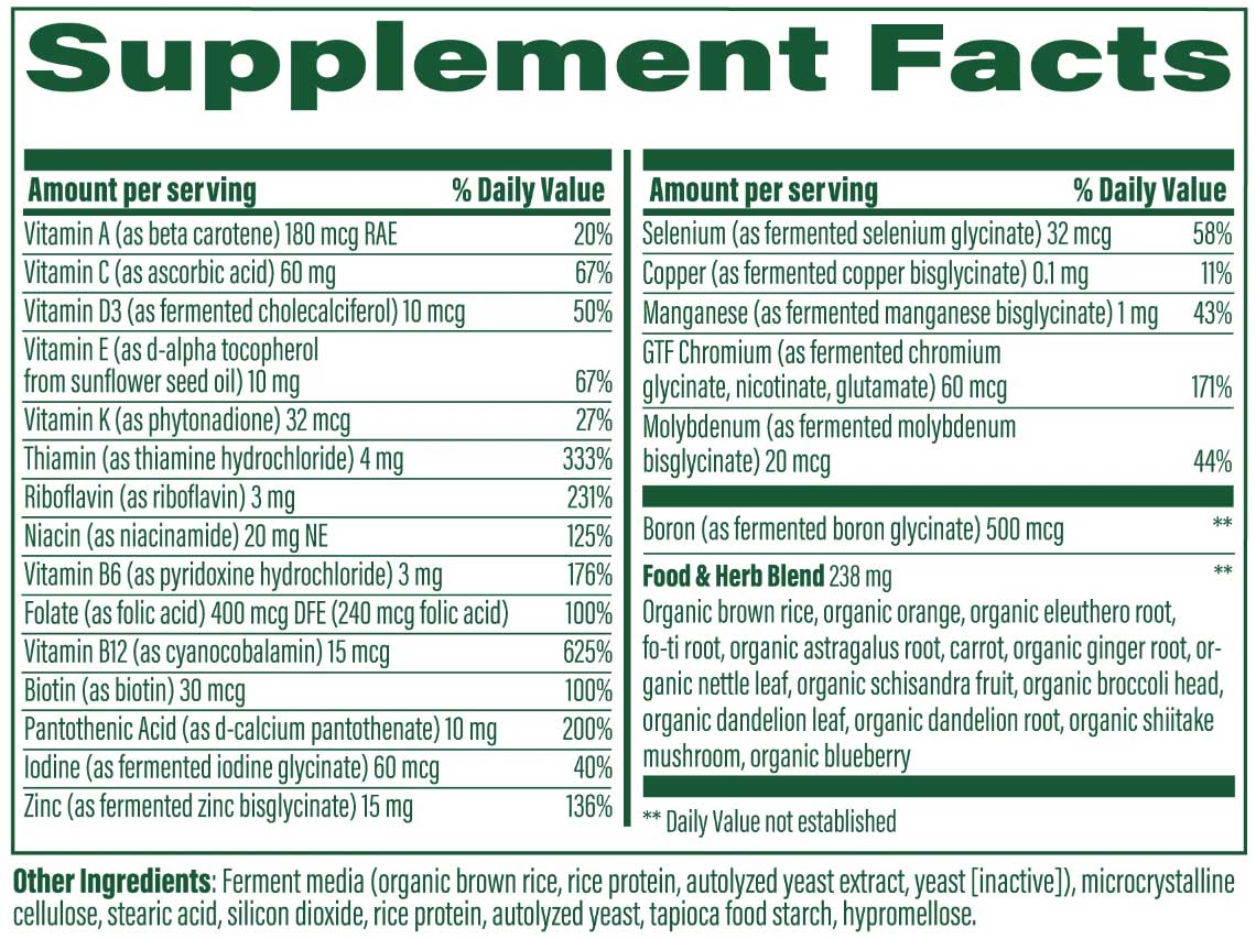 MegaFood Men’s One Daily Multivitamin