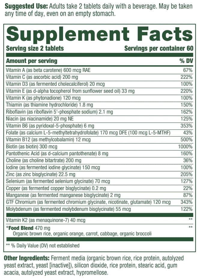 MegaFood Men's Advanced Multivitamin (Formerly Multi For Men)