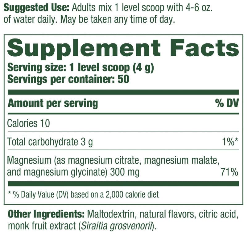 MegaFood Relax + Calm Magnesium Powder - Blackberry Hibiscus Oasis Flavor