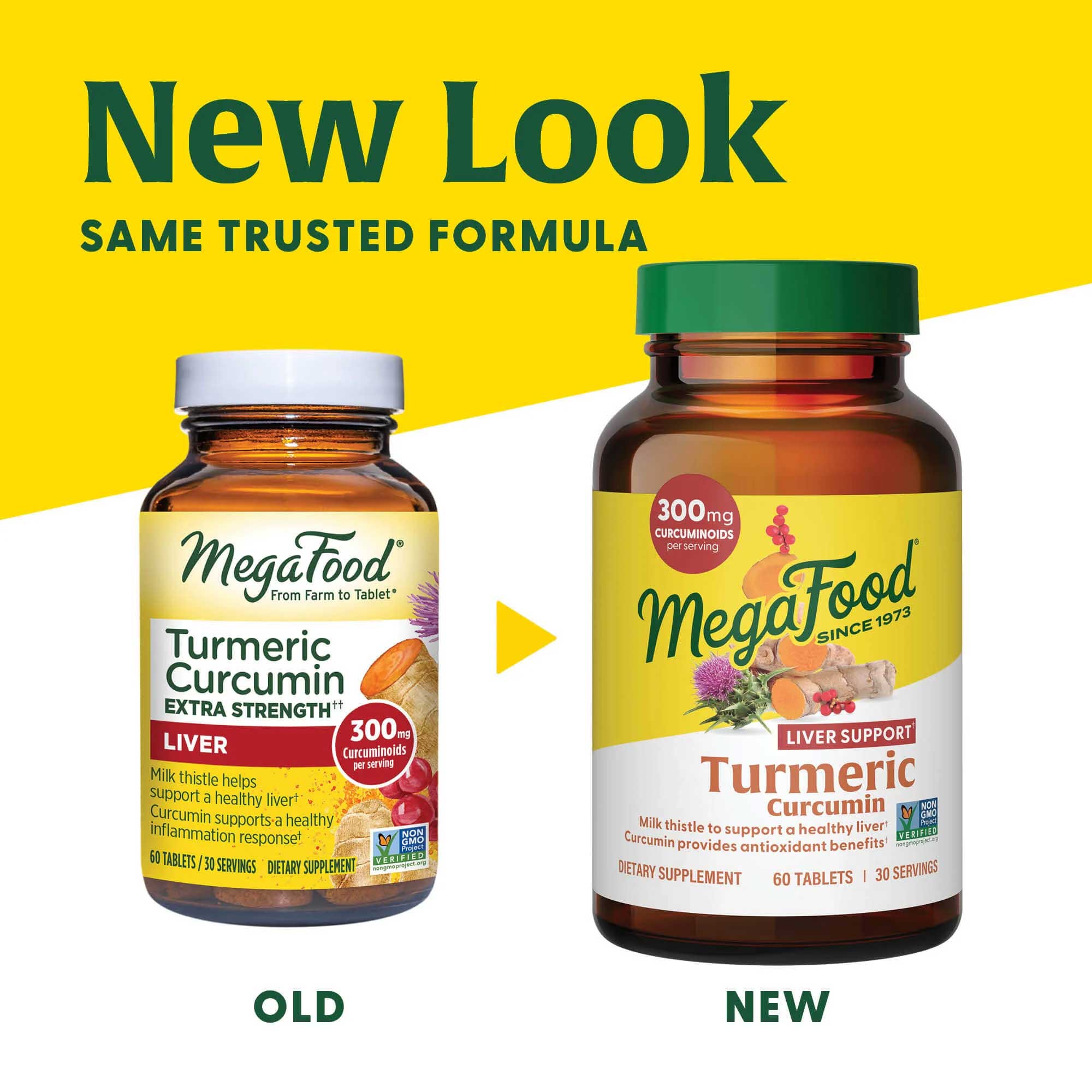 MegaFood Turmeric Curcumin Liver Support Formerly Turmeric Curcumin Extra Strength Liver