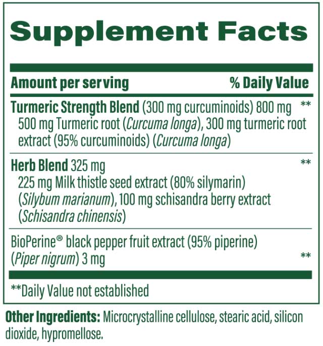 MegaFood Turmeric Curcumin Liver Support Formerly Turmeric Curcumin Extra Strength Liver
