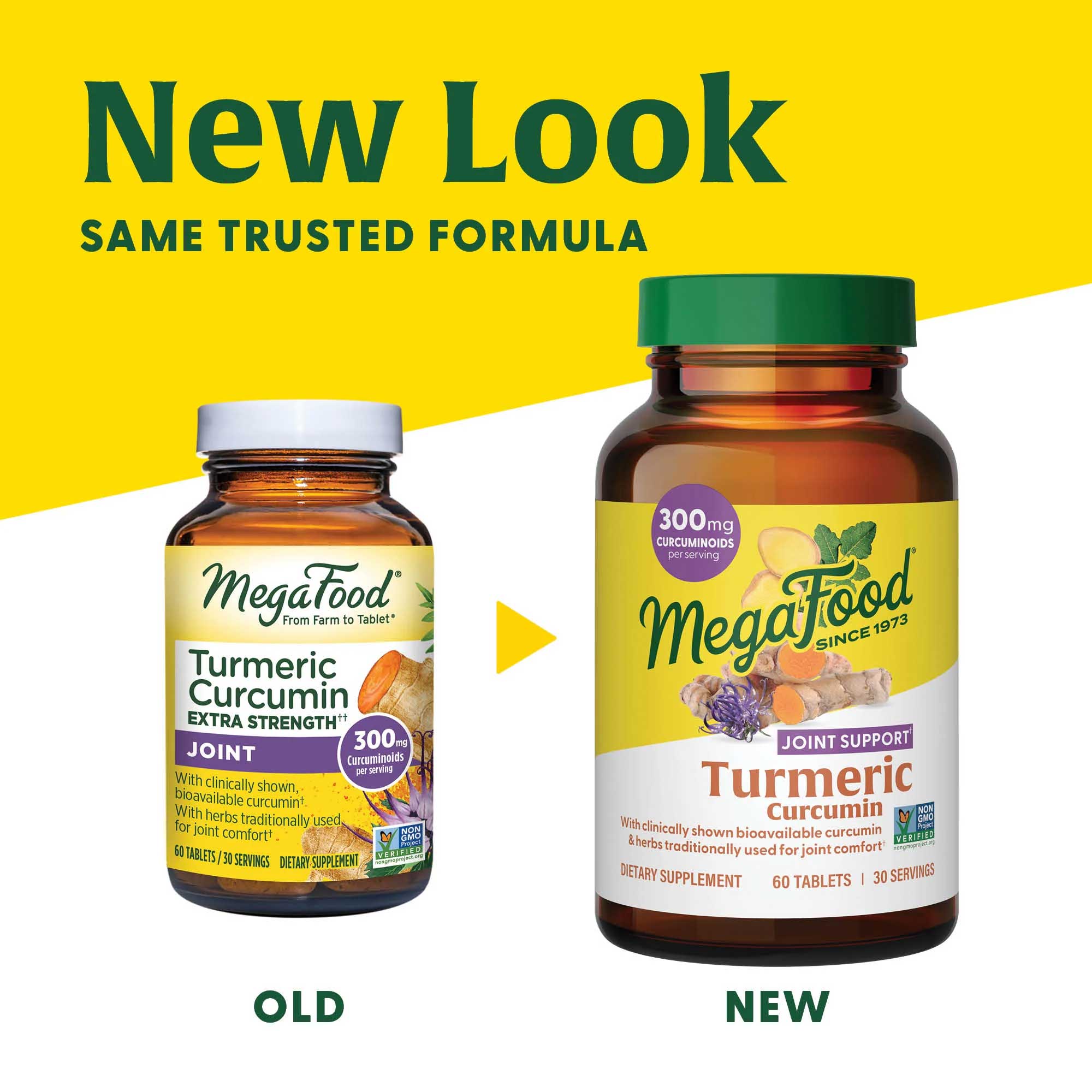 MegaFood Turmeric Curcurmin - Joint Support (Formerly Turmeric Curcumin Extra Strength - Joint)