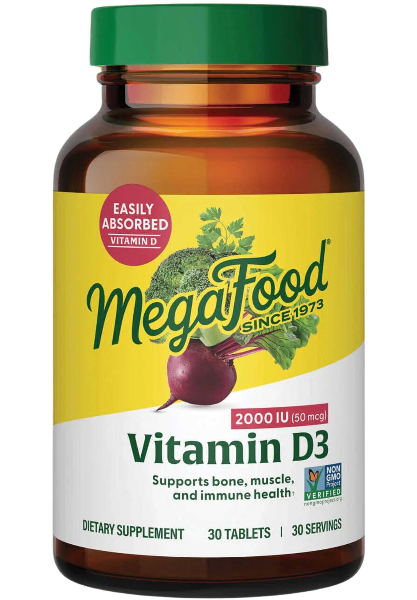 MegaFood Vitamin D3 2000 IU (50 mcg)