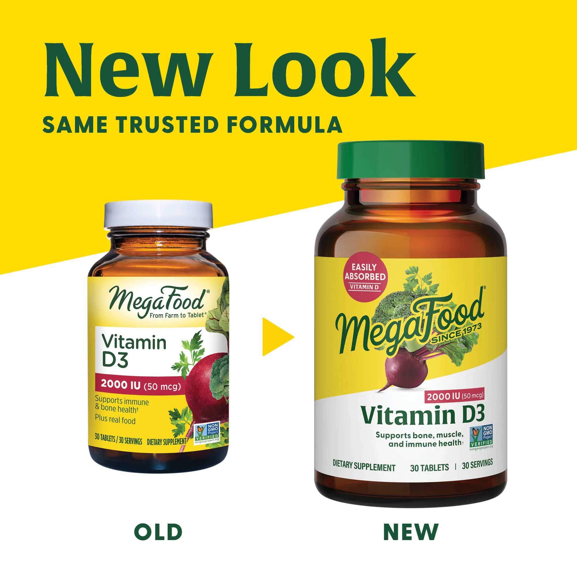 MegaFood Vitamin D3 2000 IU (50 mcg)