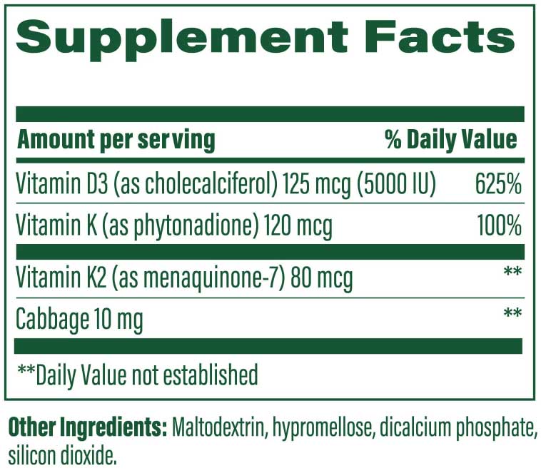 MegaFood Vitamin D3 & K2