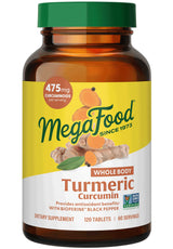 MegaFood Whole Body Turmeric Curcurmin 475mg