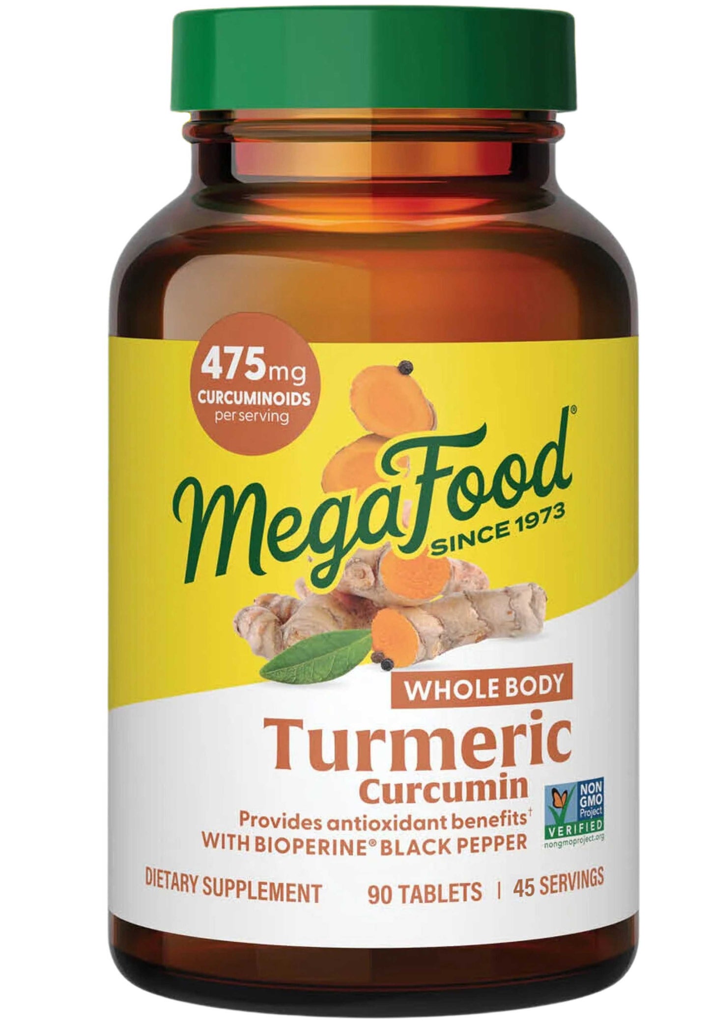 MegaFood Whole Body Turmeric Curcurmin 475mg