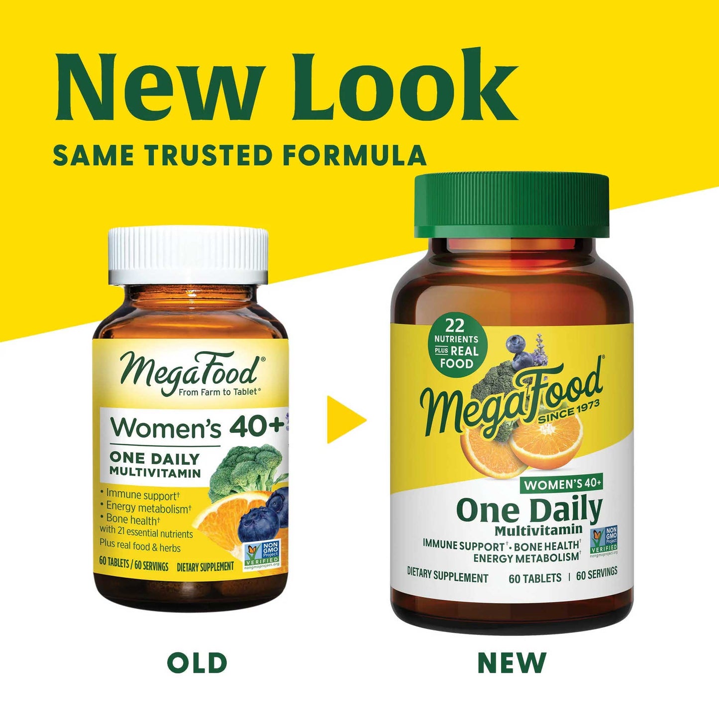 MegaFood Women's 40+ One Daily Multivitamin (Formerly Women Over 40 One Daily)